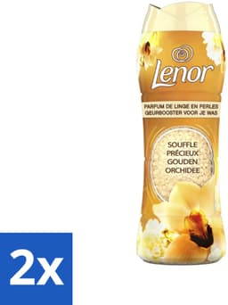 2 x Lenor - Geurbooster - Gouden Orchidee - 22 Wasbeurten - Lenor Geur - Wasgeur - Geurbooster - Wasverzachter - Gouden Orchidee — thumbnail 1