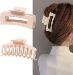 Set van 8 Grote Matte Haarklemmen voor Dik en Dun Haar — thumbnail 4