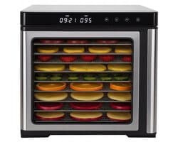 Artronix Serie - Voedseldroger - 1000W - 9 RVS Trays - LCD Display — afbeelding 1