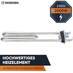 Verwarmingselement en NTC-sensor - 2050 Watt - Geschikt voor wasmachines en wasdrogers — thumbnail 3
