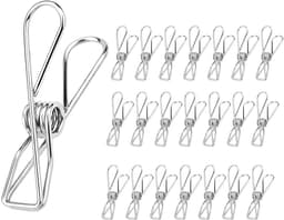 Grote RVS Wasknijpers 22 Stuks - Sterke Metalen Klemmen voor Diverse Toepassingen — thumbnail 1
