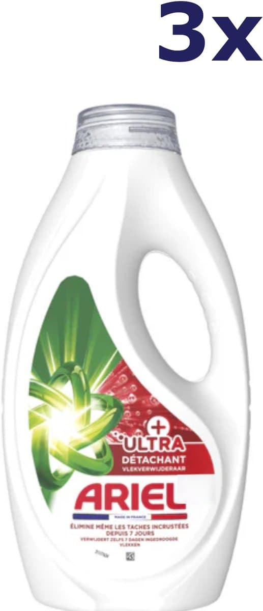 Ariel Vloeibaar Wasmiddel + Ultra Vlekverwijderaar 75 Wasbeurten - 3375 ml — afbeelding 1