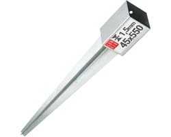 LUN FIX - Hameranker 45x45x2mm - Anker 600mm — afbeelding 1
