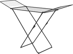 Droogrek - Inklapbaar wasrek voor binnen en buiten - Staand droogrek met vleugels - Ruimtebesparend en lichtgewicht - Voor kleine en grote wasjes - Perfect voor appartementen, balkon en studentenkamer - Snel opvouwbaar - Wasdroogrek voor huishoudelij — thumbnail 2
