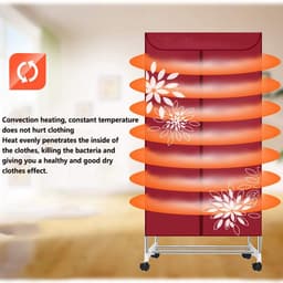 RFWR® Elektrische Droger - Hete Lucht Droogrek met Roestvrijstalen Frame — thumbnail 5