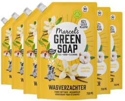 Marcel's Green Soap Wasverzachter Navulling - Vanille & Katoen - 6 x 750ml - 180 wasbeurten — thumbnail 2