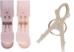 Gerimport handdoek knijpers - set 12 stuks - pastel tinten - 8 x 12 x 12 cm - kunststof — thumbnail 4