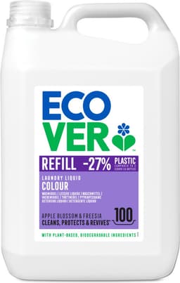 Ecover Vloeibaar Wasmiddel Color Appelbloesem Freesia 100 Wasbeurten - 4 x 5 liter - Voordeelverpakking — thumbnail 1