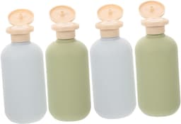 4stuks Herbruikbare Reis Toilettassen Flessen Shampoo Conditioner Lotion Dispenser Flacons Voor Reizen Camping Zakelijke Trips — thumbnail 2