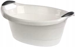 Artgos Ovale Wasbak 25L - Wit - 62cm - Handige Huishoudelijke Kom — thumbnail 1