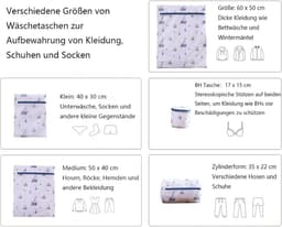 5x Wasmachinewasnetten - Set Fijne & Grove Machinewasbescherming — thumbnail 2