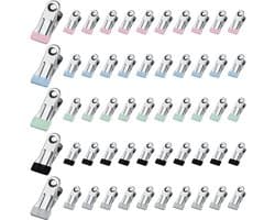 50x Roestvrijstalen Wasknijpers - Multifunctionele Metalen Klemmen voor Kleding en Afdichting