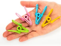 Candala 100x metalen wasknijpers - duurzame handdoekclips in felle kle — thumbnail 2
