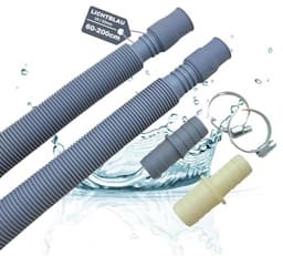 Afvoerslang en Verlengset 60-200 cm - Uittrekbare Waterafvoerslang voor Vaatwasser en Wasmachine met Connectoren — thumbnail 1