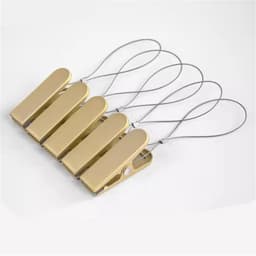 Kledingknijpers Set - Wasknijpers Duurzaam - Kleding Drogen - Sterke Grip - 5 Stuks - Goud — thumbnail 2