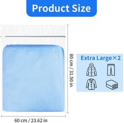 SolidKeus - 2 Stuks Extra Grote Waszakken met Rits voor Delicate Was — thumbnail 4