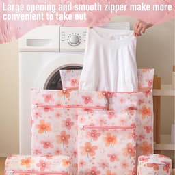 SnelShoppen - Waszakken Set van 4 - Verschillende Maten - Wasnet voor Ondergoed, Shirts, Truien, Jassen, Jeans en Baby Kleding - Duurzaam Polyester — thumbnail 5