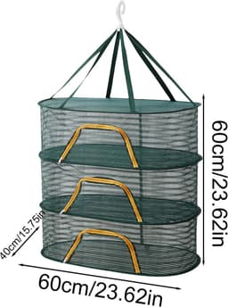 Drogennet Kruiden 3 Lagen met Ritsen voor Planten en Voedsel — thumbnail 2
