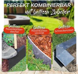 Grondankers Gazonrand - Grondhaken Tuinrand - Tuinrand Stabiliseren - Verhoogde Materiaaldikte - 13 cm - Galvaniseerd — thumbnail 4