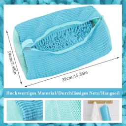 Schoenwaszak voor de wasmachine, 2 stuks, beschermt schoenen en wasmachine, ideaal voor sneakers en sportieve schoenen, 360 graden reiniging — thumbnail 4