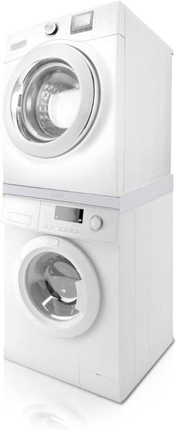 KIRA® Stapelkit Wasmachine Droger - Universele Stapelkit - Voor Wasmachine En Droger - Wit - 55cm x 8cm x 60cm — thumbnail 4