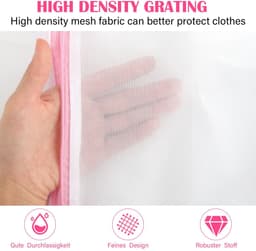 Dailygoods - Wasnet waszak, 9-delige set wasmachinetas, herbruikbaar, om vervorming en vouwen te voorkomen, geschikt voor het scheiden van bovenkleding, overhemden, ondergoed, schoenen — thumbnail 3