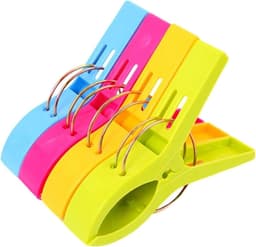 Wasknijpers kunststof - Kledingklemmen - Kleding drogen - Windbestendig ontwerp - 16 stuks - Willekeurig — thumbnail 1