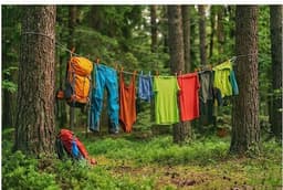 Dailygoods- Waslijn Uittrekbaar 2000 cm - Waslijn Camping - Waslijn Buiten - Waslijndraad met Stalen Kern - Weerbestendig - Antislip oppervlak - Ophanglijn — thumbnail 5