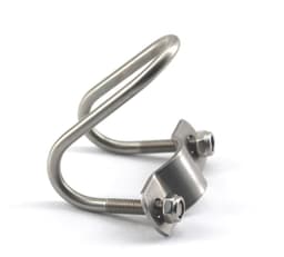 Dailygoods- Pijpclip U-vormig - Roestvrij Staal - 2 Stuks - Eenvoudig te Installeren - Geschikt voor Binnen/Buiten - Corrosiewerend - Pijpbeugel — thumbnail 3