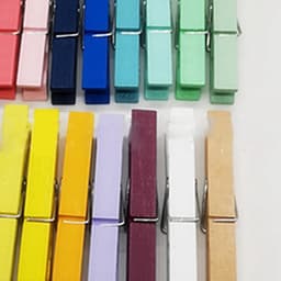 Dailygoods- Wasknijpers Houten 200 Stuks - Decoratieve Clips - Fotoclips - Opknoping Kleding - Kunstwerk Display - Geassorteerde Kleuren — thumbnail 5