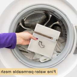 Set van 2 waszakken voor delicate kleding, ondergoed en beddengoed - 18 x 20 cm, ideaal voor wasmachine en bescherming van stoffen — thumbnail 2