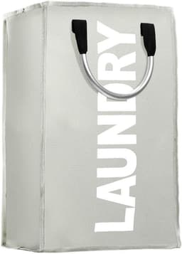 Vouwbare waszak van polyester met aluminium handvatten - Ideaal voor thuis, reizen en camping — thumbnail 1