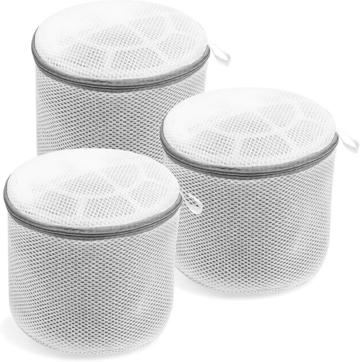 Set van 3 Wasnetten voor de Wasmachine met Rits, Ideaal voor Schoenen, Ondergoed en Fijne Was, 17 x 15 cm — afbeelding 1