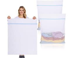 Waszakjes met rits-wastas-waszakkenset van mesh - 7-delige set met automatische ritssluiting - Geschikt voor damesondergoed, shirts, jurken, kousen en bh's - Beige