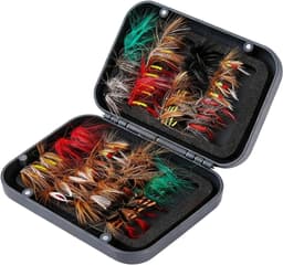 64 poppers en kunstmatige vliegen voor forel en achigan, complete set met opbergdoos, ideaal voor forel en visartikelen — thumbnail 1