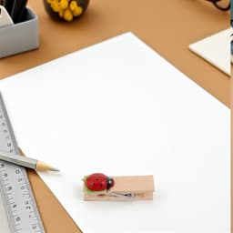 Houten Wasknijpers - Decoratieve Klemmen - Knutselen en Decoratie - Lieveheersbeestje Ontwerp - 3.5 cm - Kleurrijk — thumbnail 4