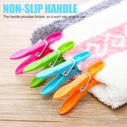 Wasknijpers met Mand - Blauw - 7 x 2,5 cm - Duurzame Klemmen zonder Afdrukken - Voor Kleding en Handdoeken — thumbnail 5