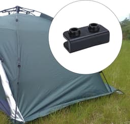 SnelShoppen - 4-delige Pop Up Gazebo Vervangingsconnector Set - Plastic Rechte Hoek 2-Weg Elleboog Connectoren - Rectangulaire Steun - ABS Materiaal v — thumbnail 3