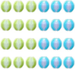 SnelShoppen - 24 Stuks Dierenhaarverwijderaar Wasmachine - Herbruikbare Pluisballen voor Dierenharen - Nylon - Geel en Blauw - Effectief en Praktisch — thumbnail 1
