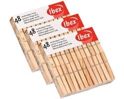 Wasknijpers - 48x - hout - knijpers - wasspelden - wasgoed ophangen — afbeelding 1