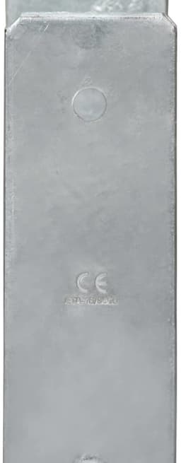 vidaXL - Grondankers - 6 - st - 14x6x60 - cm - gegalvaniseerd - staal - zilverkleurig — thumbnail 4
