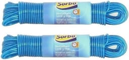 Sorbo Waslijn - 20 meter - 2 stuks - Staaldraad met coating — thumbnail 1