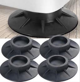 *** Trillingsdempers wasmachine – Set van 4 stuks – Extra dik - Voetjes wasmachine & droger - Wasmachine demper – Anti trillings / vibratie dempers pads – Antislip rubber – Trillingsmat – Antislipmat — thumbnail 1