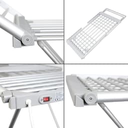 Equivera Elektrisch Droogrek - Droogrek - Droogrek Elektrisch - Verwarmd Droogrek - Elektrisch Wasrek - Verwarmd Wasrek — thumbnail 2