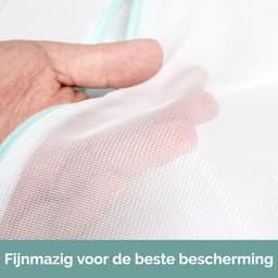 Grote Waszak Met Rits - Waszak - Lingeriezak - Lingerie Wassen - Voorzichtig Wassen - Met ritssluiting - Zak voor in wasmachine - Maat L - 50X60CM — thumbnail 2
