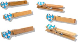 Wasknijpers Beierse Hart 6 Stuks voor Feesten en Bruiloften — thumbnail 2