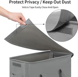 Unyqoos® Compacte en Ruimtebesparende Wasmand met Deksel voor Optimale Organisatie in Huis — thumbnail 2