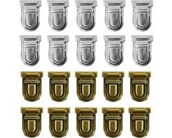 JGS ® Metalen Sloten voor Tassen - Set van 20 Stuks in Twee Kleuren