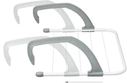 hangdroogrek - 3 m drooglengte - 16 x 52 cm - radiator - balkon - wit — thumbnail 2