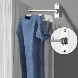 Droogrek - Rekken om Handdoeken Kleding te drogen - wanddroogrek - Inklapbaar Universeel Wasrek hangend - Inklapbaar - Wasrek Hangend - Ophangbaar - 27.5CM — thumbnail 3
